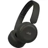 Image de Casque JVC HA-S59W avec arceau filaire et sans fil, idéal pour la musique et une utilisation quotidienne. Connectivité USB Type-C et Bluetooth, noir.