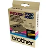 Image de Brother TX611 - noir sur jaune - Rouleau (0,6 cm x 15,2 m) 1 cartouche(s) de ruban laminé - pour P-Touch PT-7000, PT-8000, PT-PC (TX-611)