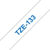 Image de Schriftbandkassette Brother 12mmx8m farblos/blau TZe133