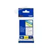 Image de Cassette ruban Brother TZe-135 12 mm 8 m laminé blanc sur transparent - Neuf