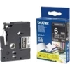 Image de Schriftbandkassette Brother 6mm schwarz/weiß TZE315