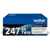 Image de Brother TN247BK TWIN - Pack de 2 - à rendement élevé - noir - original - cartouche de toner - pour Brother DCP-L3510, L3517, L3550, HL-L3270, L3290, MFC-L3710, L3730, L3750, L3770