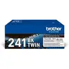 Image de Cartouches d'Encre Noires Originales Brother TN241BK Pack de Deux - Neuf