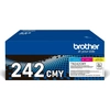 Image de Brother TN242CMY Value Pack - Pack de 3 - jaune, cyan, magenta - original - cartouche de toner - pour Brother DCP-9017, DCP-9022, HL-3142, HL-3152, HL-3172, MFC-9142, MFC-9332, MFC-9342 (TN242CMY)