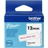 Image de brother BTAG232 brother Schriftband Btag BTAG232, 12 mm rouge sur blanc