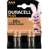 Image de DURACELL Plus Micro/AAA pack de 4 piles
