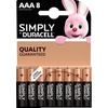 Image de Piles micro DURACELL SIMPLY, 8 pièces
