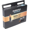 Image de Duracell Optimum AAA Piles alcalines Mignon, 1.5V LR03 MX2400, lot de 12