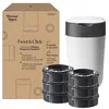 Image de Tommee Tippee Poubelle à Couches Avancée Twist & Click Starter-Set, 1x Lot de 6 Recharges avec un film multicouche antibactérien, Blanc (l'emballage peut varier) en occasion ou reconditionné