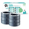 Image de Tommee Tippee Cassettes de recharge pour le système d'élimination des couches Simplee, jeu de 6, à utiliser uniquement avec les poubelles à couches Simplee-Sangenic 1 pièce (pack de 6)