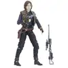 Image de Figurine articulée Star Wars Black Series Vintage Jyn Erso Hasbro multicolore, tenue détaillée et accessoires armes (pistolet et fusil), modèle de collection - Neuf