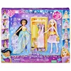 Image de Dressing des princesses Disney Jasmine et Raiponce, armoire avec tenues pour poupées, jouet pour enfant, dès 3 ans