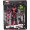 Image de Figurine Marvel Legends Maximum Series Deadpool articulée avec accessoires et tête alternative Rouge/Noir - Neuf