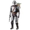 Image de Figurine articulée Star Wars Hasbro The Mandalorian & Grogu 28 cm avec sons et blasters gris - Neuf