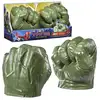 Image de Accessoire déguisement HASBRO Marvel Spider-Man Brand New Day Poings fracassants Hulk en mousse (2 pièces) Vert - Neuf