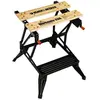 Image de Etabli-étau pliable grand format - Plan de travail : 610 x 384 mm - 2 hauteurs - Charges maximales : 160 kg (WM536-XJ)