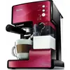 Image de S Breville Primalatte Machine à Café et Expresso | Pompe Italienne 15 Bars | Pour Café Moulu ou Dosettes | Mousseur à Lait Automatique Intégré | Métallique/Rouge | VCF046X, Rouge