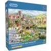 Image de Gibsons Puzzle Puddle Ducks & Paddling 500 Teile Nostalgie