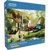Image de Gibsons Puzzle Feeding the Ducks 500 pièces jouet en carton coloré