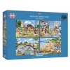 Image de GIBSONS Puzzle Wish you were here 4x500 pièces