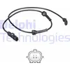 Image de Capteur ABS DELPHI pour vitesse de roue pour RENAULT SCÉNIC II (JM0/1) SS20573