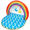 Image de Tapis D'Éveil Et Piscine À Balles Pour Bébés - Modèle Arc-en-ciel