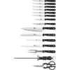 Image de Amefa Cucina, Set de couteaux/blocs de toilette, Acier inoxydable, Bois, Noir, Cucina, 15 pcs.