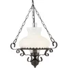 Image de Searchlight Hurricane - Luminaire Suspendu Rustique À 1 Lumière Avec Abat-jour En Verre Opale, E27