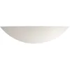 Image de Searchlight - Applique Murale Platre Blanc À Peindre L40 X Haut 10cm E27 Max 60w