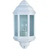 Image de Maine 1l Applique Exterieur Métal Blanc Verre Clair, E27 Max 60w Ip44 Cli Haut 36cm Larg 17cm