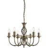 Image de Searchlight Zanzibar - Luminaire Suspendu À 6 Bras Multiples En Laiton Antique, E14