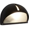 Image de Applique Extérieure Kentucky Alu Noir Et Verre Givré Ip44 E27 Max 60w