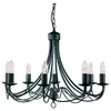 Image de Searchlight Maypole - Lustre À 8 Ampoules Au Fini Noir, E14
