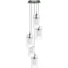 Image de Searchlight - Suspension Duo I Métal Chromé, Double Verre 5l E14 5x60w