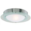 Image de Plafonnier, chrome, opale, verre, plaqué, intensité lumineuse variable, IP44