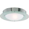 Image de Plafonnier Salle De Bain Belfast Ip44 1l - Chrome Claire/verre Opale E14 Max 60w Diamètre 30cm