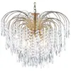 Image de Searchlight - Waterfall - Lustre À 5 Ampoules Or Avec Cristaux, E14