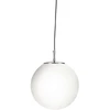 Image de Suspension, argent satiné, opale, verre, sphère, intensité lumineuse variable