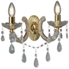 Image de Marie Therese - Bougie Murale D'Intérieur À 2 Ampoules En Laiton Poli, E14 - Searchlight