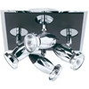 Image de Comet - Spot De Plafond À 4 Ampoules, Chrome, Noir Mat, Gu10 - Searchlight