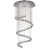 Image de Searchlight - Hallway - Luminaire Suspendu À 5 Ampoules En Spirale, Chrome Avec Cristaux, G9