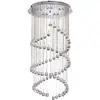 Image de Searchlight - Hallway - Luminaire Suspendu À 5 Ampoules En Spirale, Chrome Avec Cristaux, G9