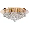 Image de Hanna 6-flamme d'or plafonnier lampe ronde boule de cristal clair