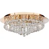 Image de Searchlight - Plafonnier Hanna 8l Métal Doré Et Cristal Clair G9 8x33w Max Diamètre 55cm