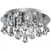 Image de Hanna 4-flamme chrome cristal plafonnier pyramides gouttes G9