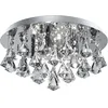 Image de Searchlight - Plafonnier Hanna 4l Métal Chrome Et Cristal Clair Pyramide G9 4x33w Max Diamètre 35cm