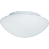 Image de Plafonnier, acier, opale, verre, blanc, intensité lumineuse variable, IP44