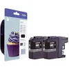 Image de Brother LC123BK - Lot de 2 - rendement élevé - noir - original - blister avec alarme sonore/électromagnétique - cartouche d'encre - pour DCP J100, J105, J132, J152, J552, J752, MFC J245, J470, J650, J6520, J6720, J6920, J870 (LC123BKBP2DR)
