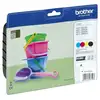 Image de Brother Lc221 Pack De 4 Cartouches - 1 Noire + 3 Couleurs Pour Imprimante Jet D'Encre