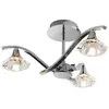 Image de Suspension LANGELLA chromée 3xG9x15W, métal, dimensions : 18,5 x 45 x 45 cm, IP20, Endon